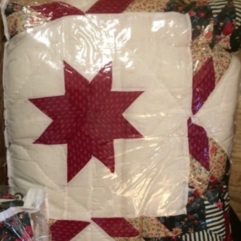 Star Point Patchwork Quilts - King Country Quilt - Picture 3 of 8